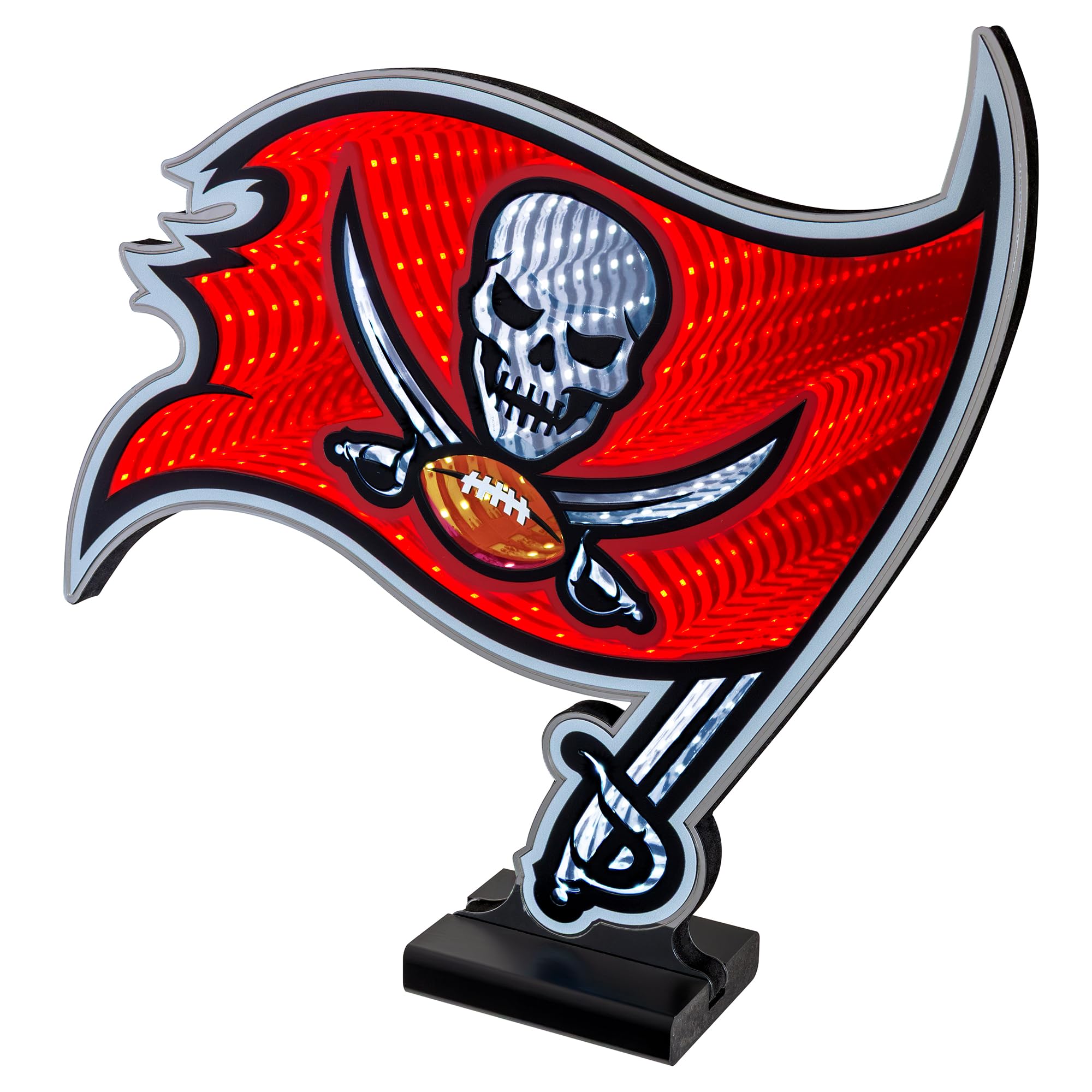 Tampa Bay Buccaneers Logo - Amazon.com: Sporticulture NFL Team Tampa Bay Buccaneers LED Infinity Logo  Light - 3D Light Effect, Acrylic Display with UL Plug and Stand : Sports &  Outdoors