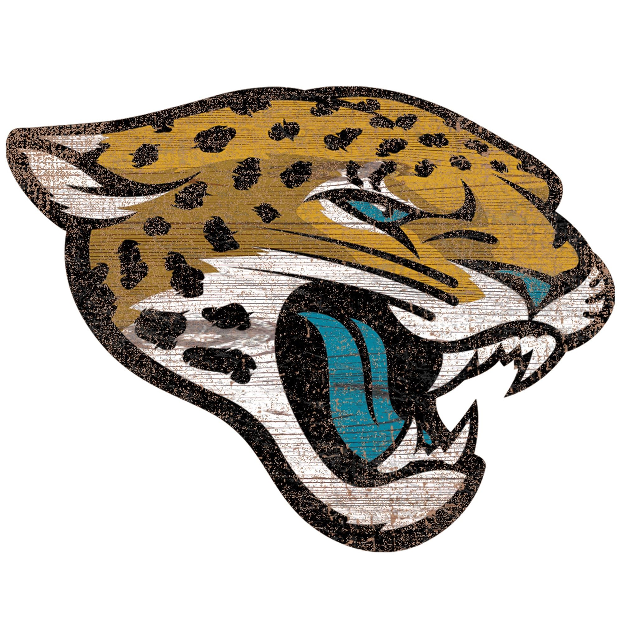 Jacksonville Jaguars Logo - Jacksonville Jaguars Distressed Logo Cutout Sign