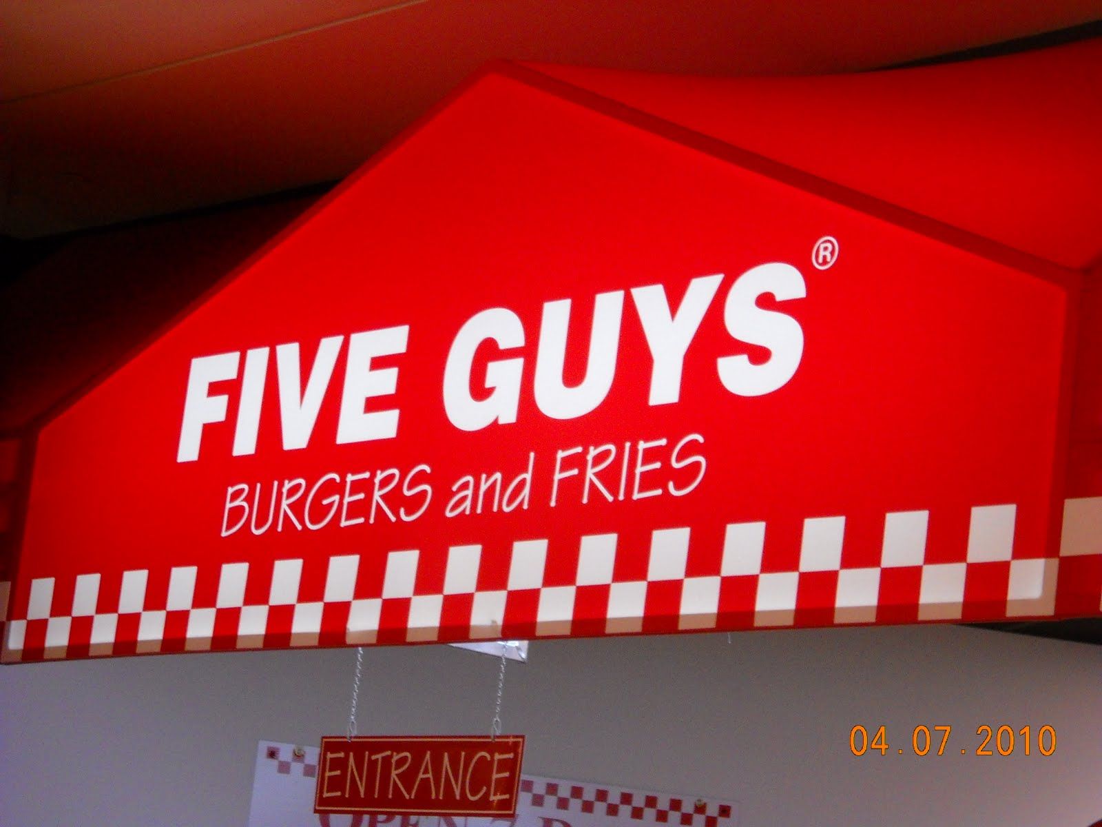 Five Guys Logo - Eating My Way Through OC: Meeting Five Guys In Dallas