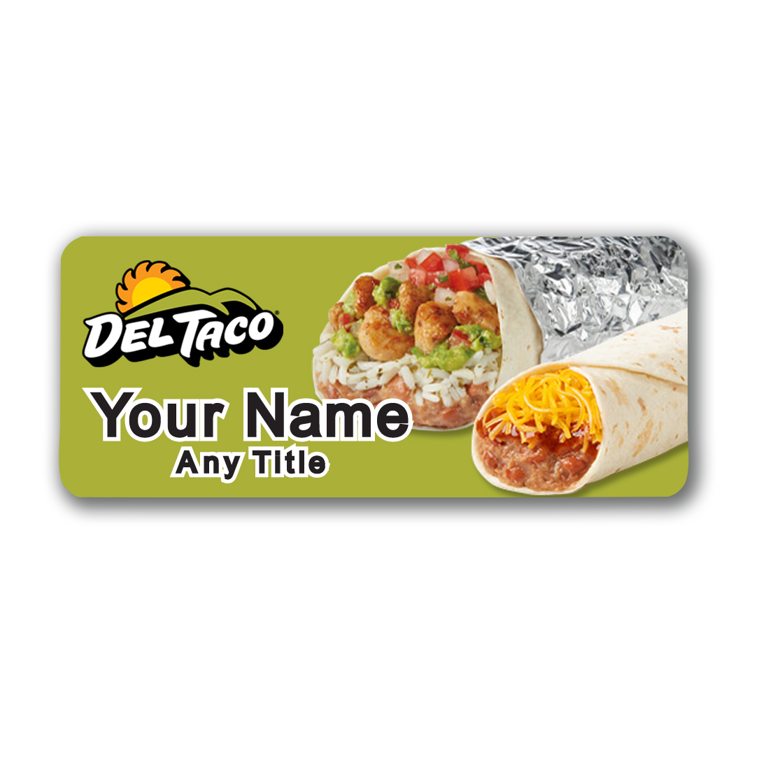 Del Taco Logo - Burritos (Del Taco) | Midwest Badge