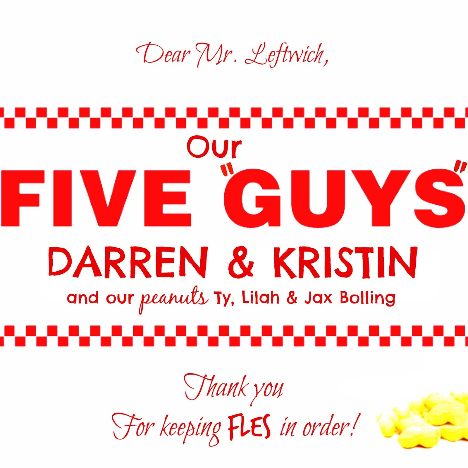 Five Guys Logo - Bolling With 5: Five 