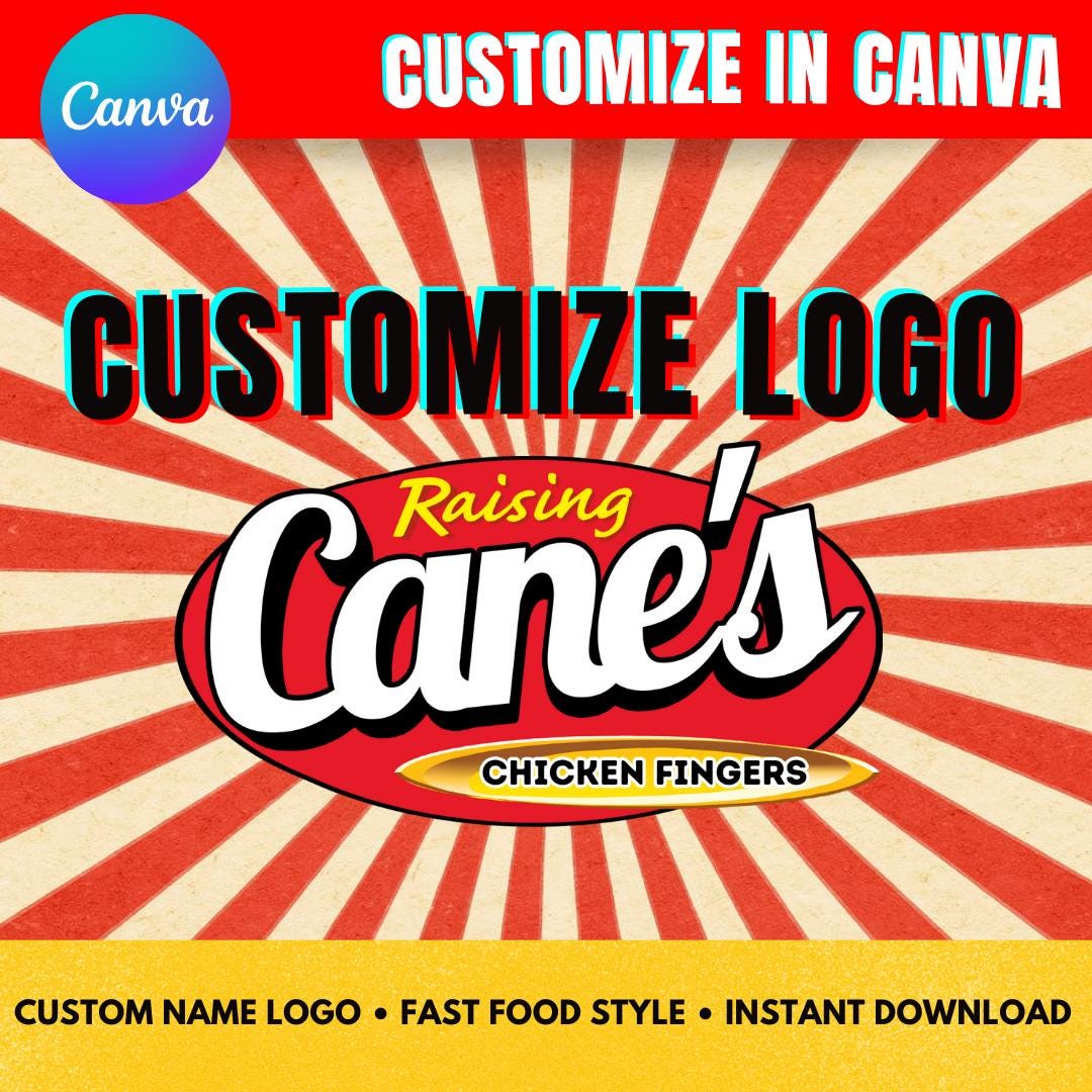 Raising Canes Logo - Raising Canes Logo - Etsy