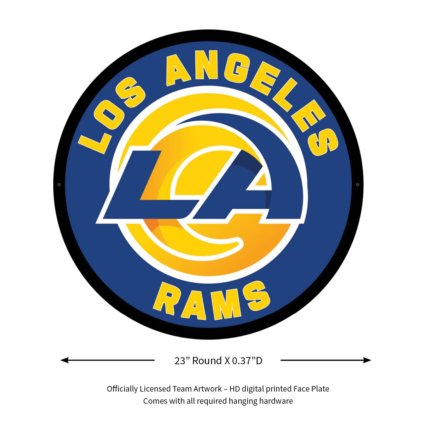Los Angeles Rams Logo - Amazon.com: Team Sports America Evergreen NFL Los Angeles Rams | Ultra-Thin  LED Light Wall Sign Décor | 23 Inch Round | Made in USA : Sports & Outdoors