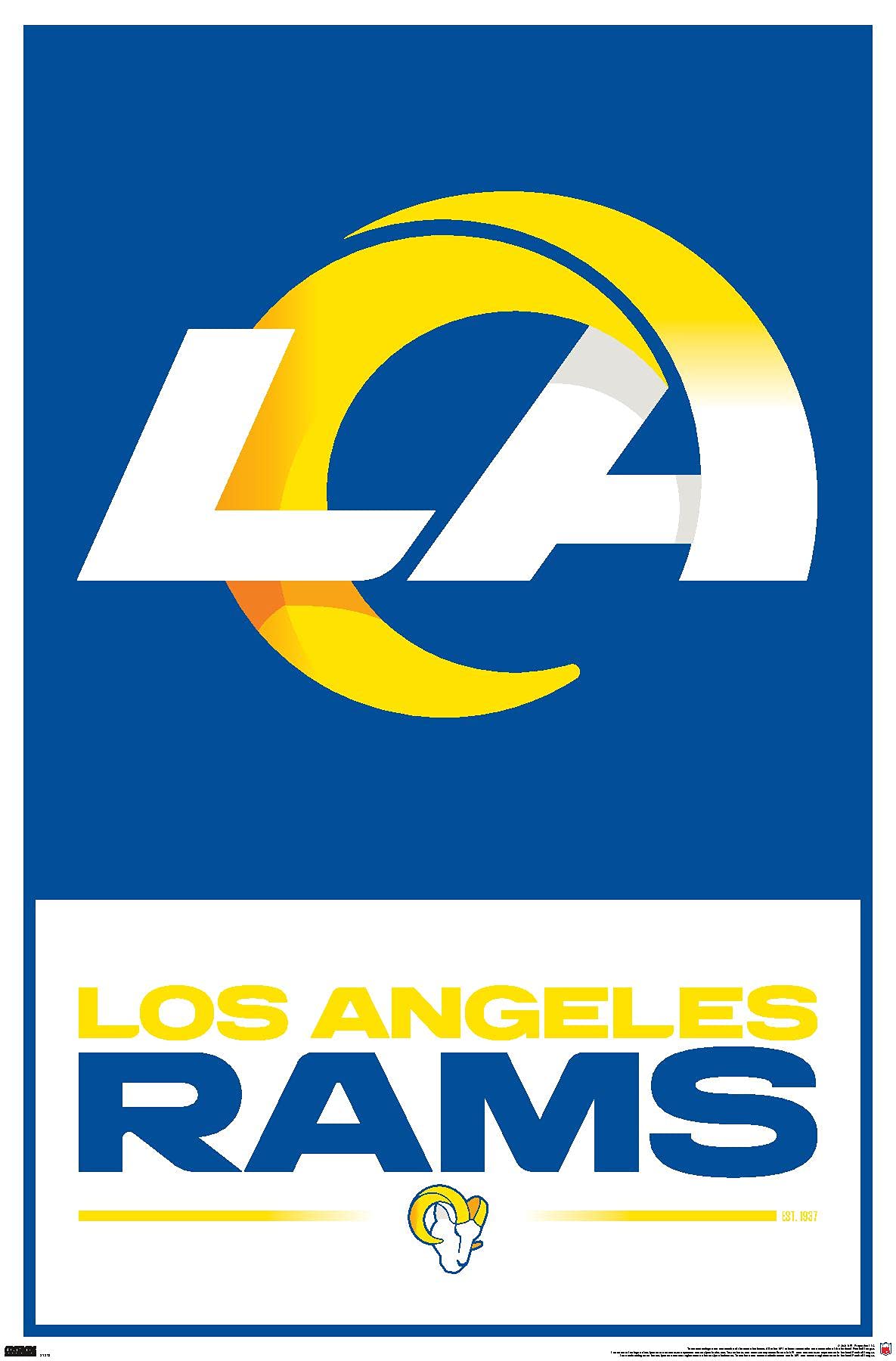 Los Angeles Rams Logo - Amazon.com: Trends International NFL Los Angeles Rams - Logo 21 Wall  Poster, 22.4L x 14.7W, Premium Unframed Version : Sports & Outdoors