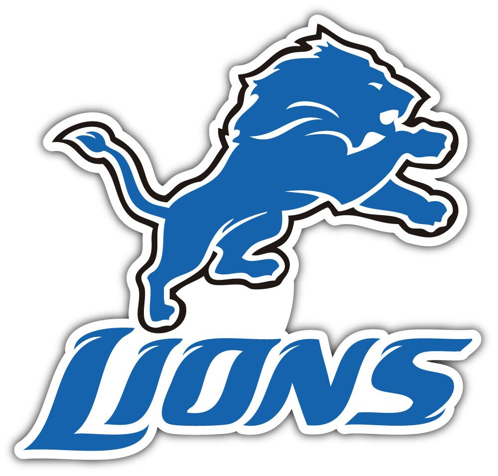Detroit Lions Logo - Detroit Lions Logo NFL Sport Car Bumper Sticker Decal 
