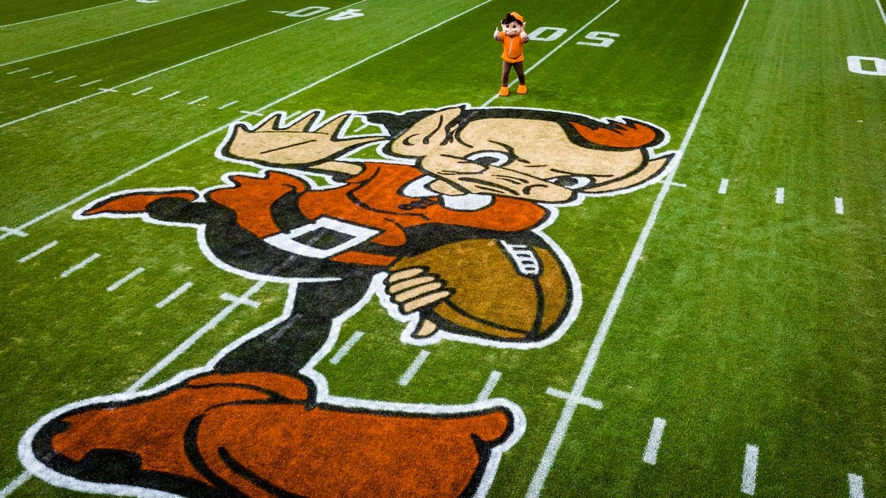 Cleveland Browns Logo - Brownie the Elf, the Cleveland Browns' new midfield logo, explained -  cleveland.com