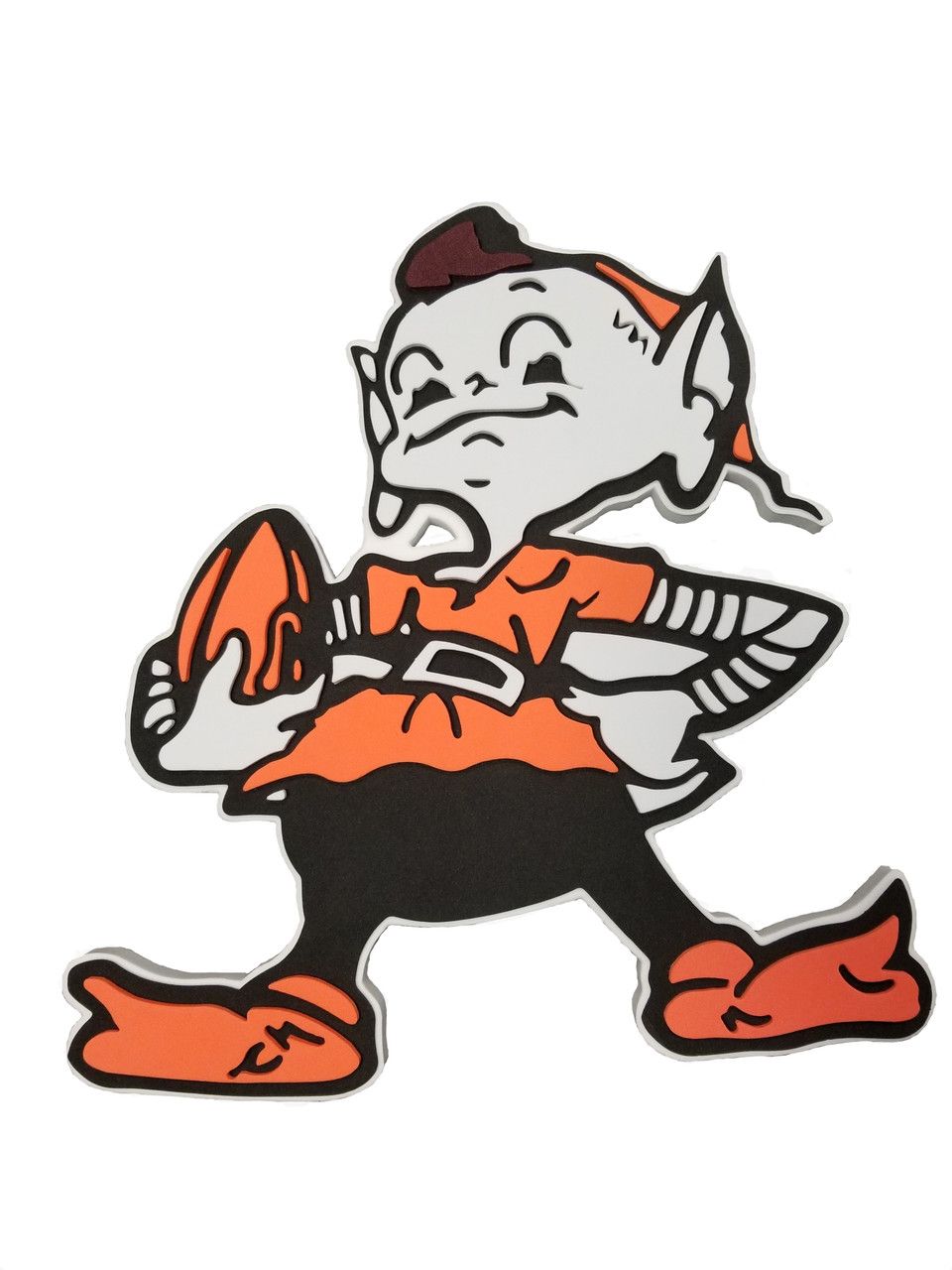 Cleveland Browns Logo - Cleveland Browns - Elf - Brownie 3D Fan Foam Logo Sign