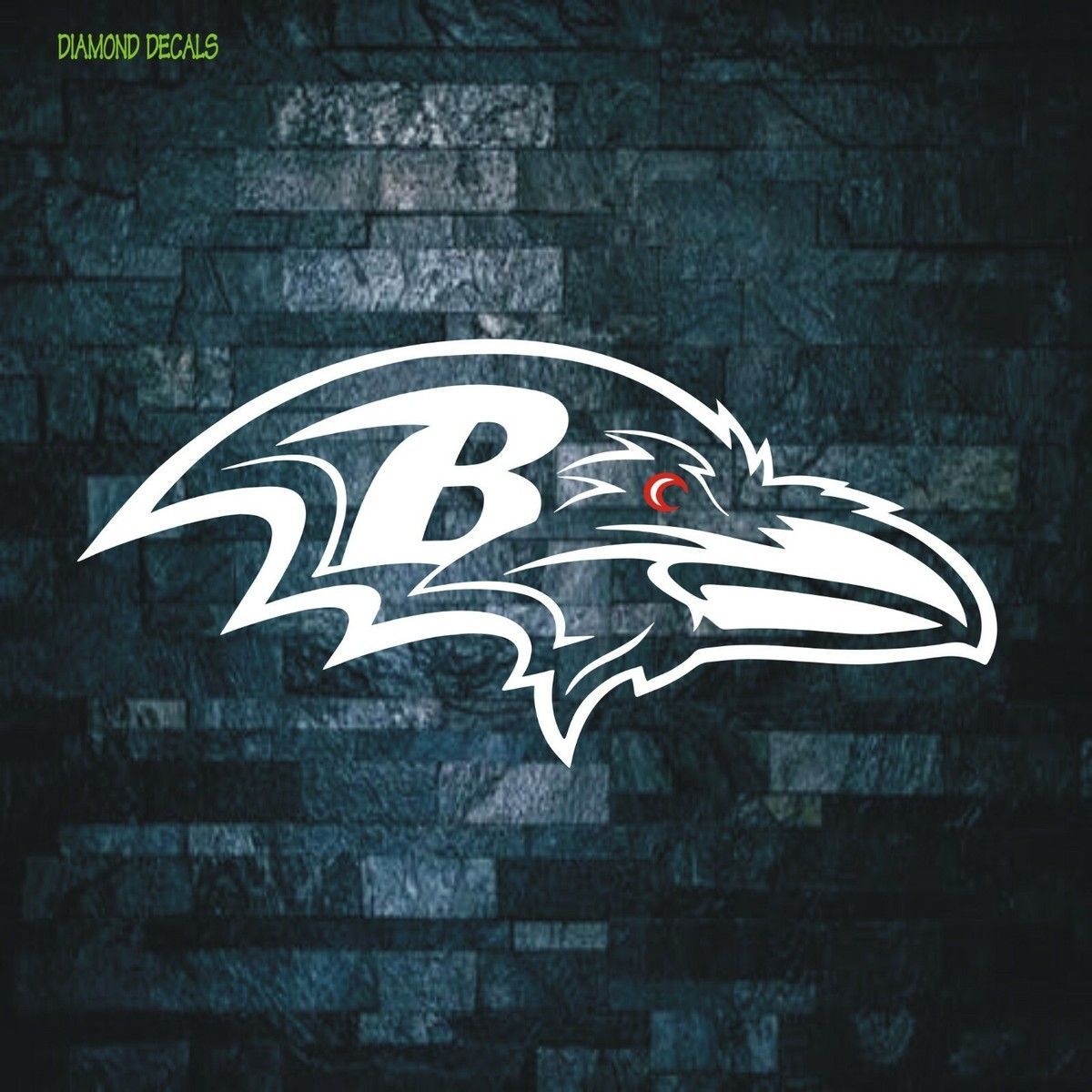 Baltimore Ravens Logo - Baltimore Ravens Logo Football Custom Vinyl Car Decal Window Color Cornhole  | eBay