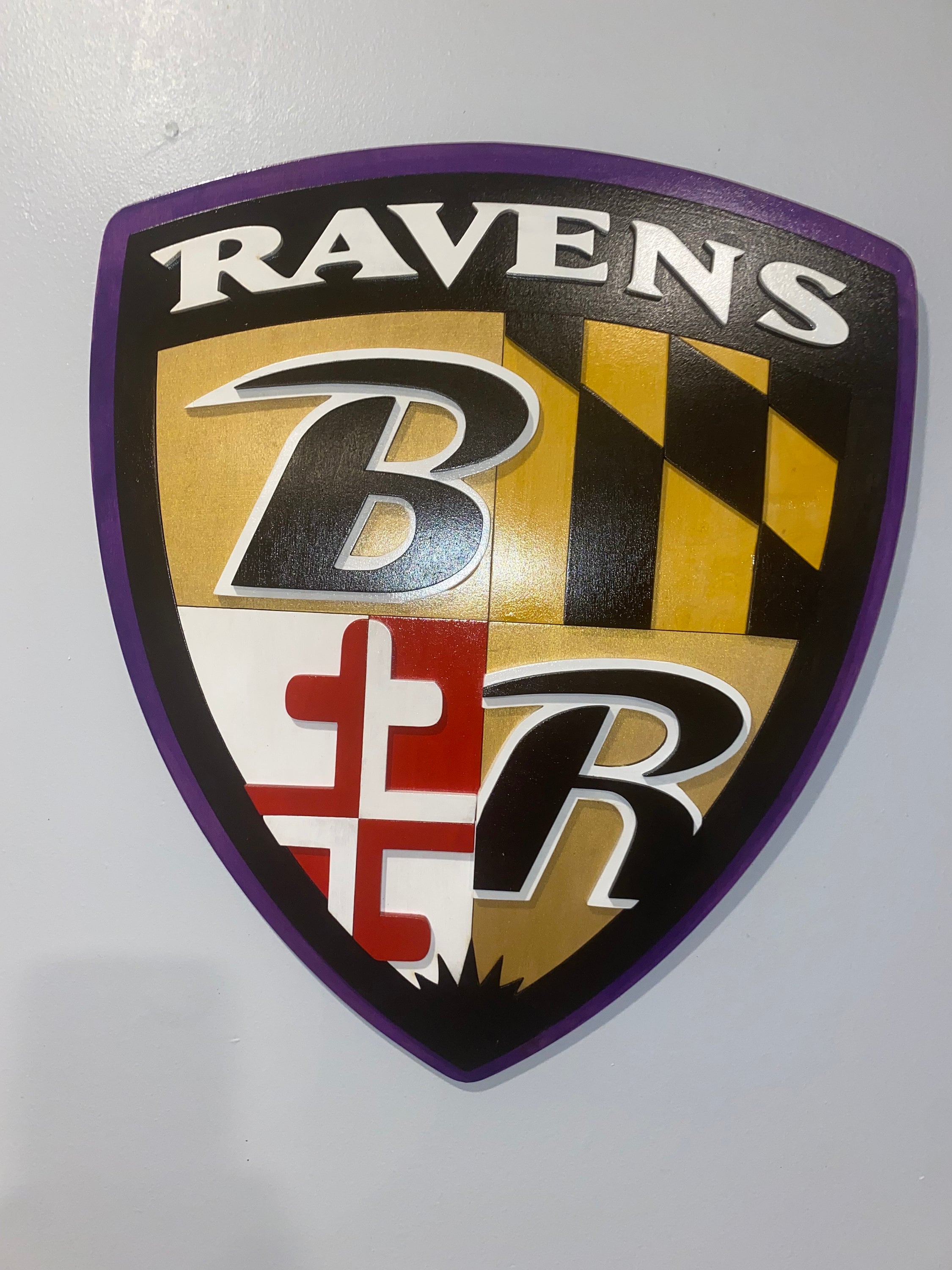 Baltimore Ravens Logo - Ravens Coat of Arms - Etsy