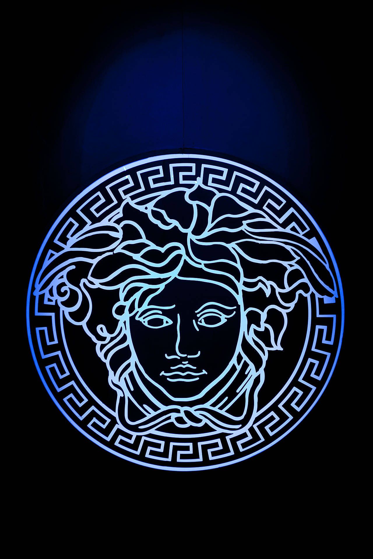 Versace Logo - Download Versace Men Logo Black Portrait Wallpaper | Wallpapers.com