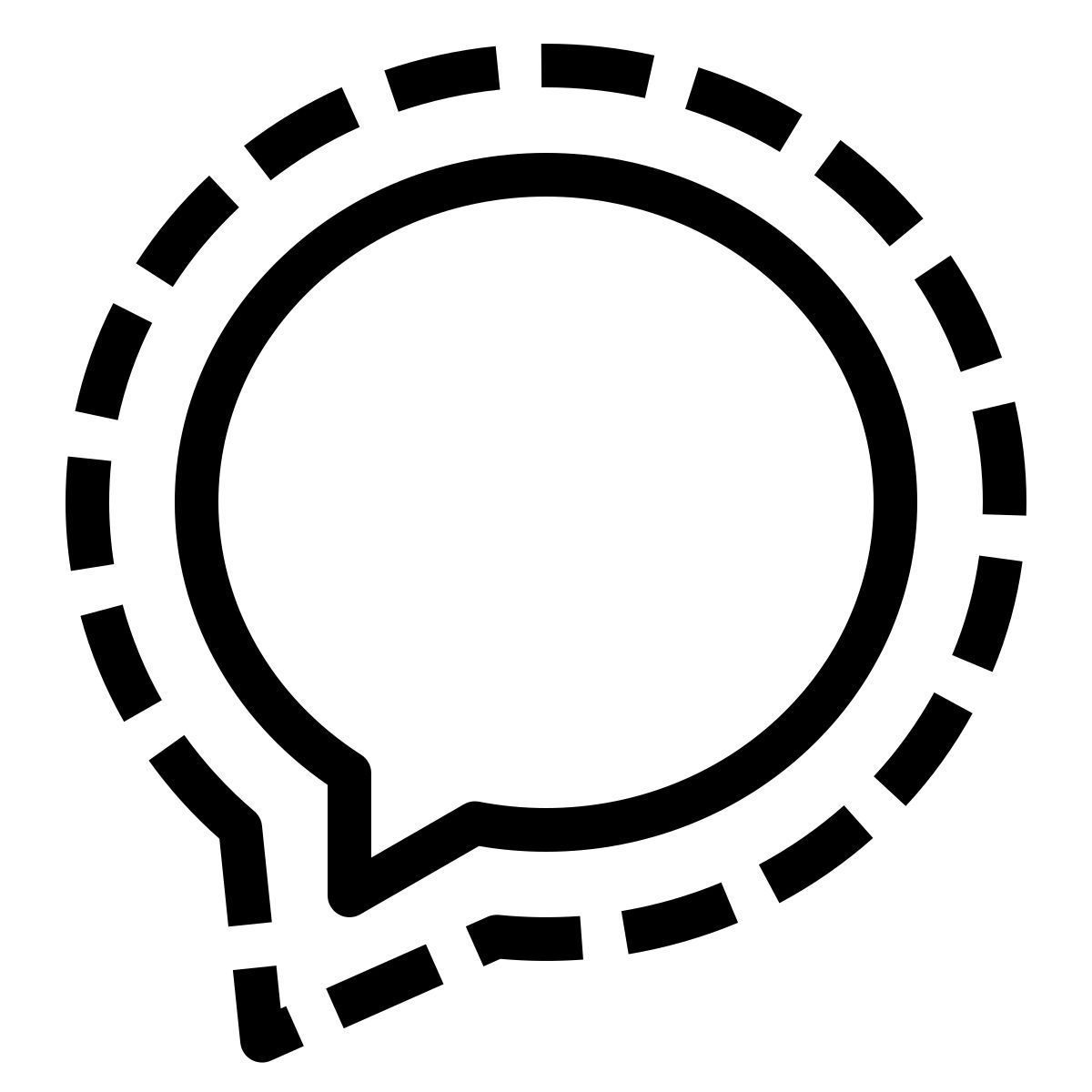 Signal App Logo - Signal App icon in iOS Style