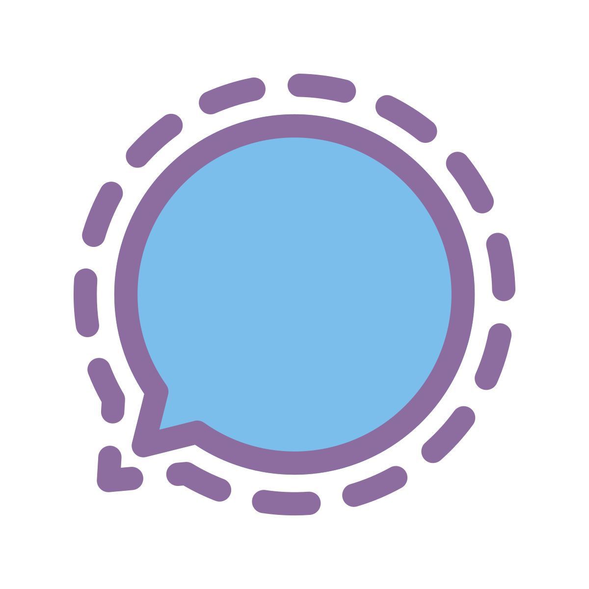 Signal App Logo - Signal App Cute Color icon in PNG, SVG