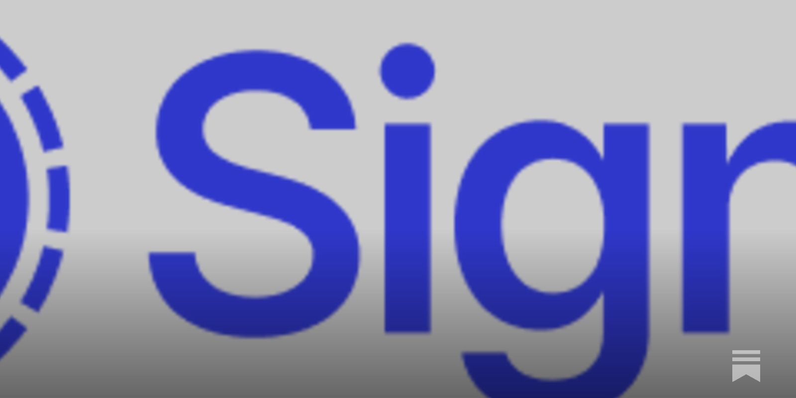 Signal App Logo - Signal is for Your Stepdad's Secrets - by Molly Beck