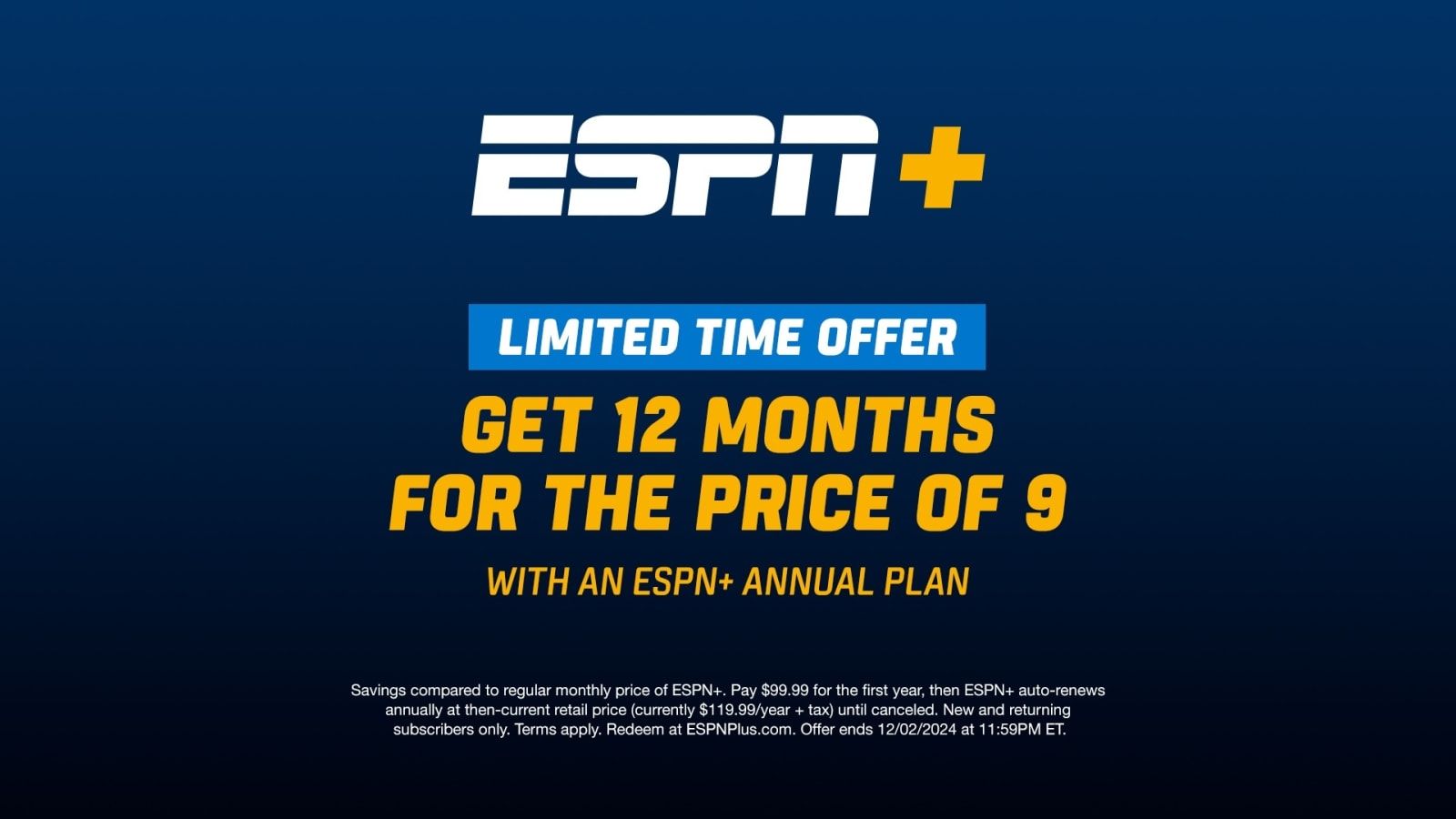 ESPN Plus Logo - Save $20 on an ESPN Plus annual subscription | Yardbarker