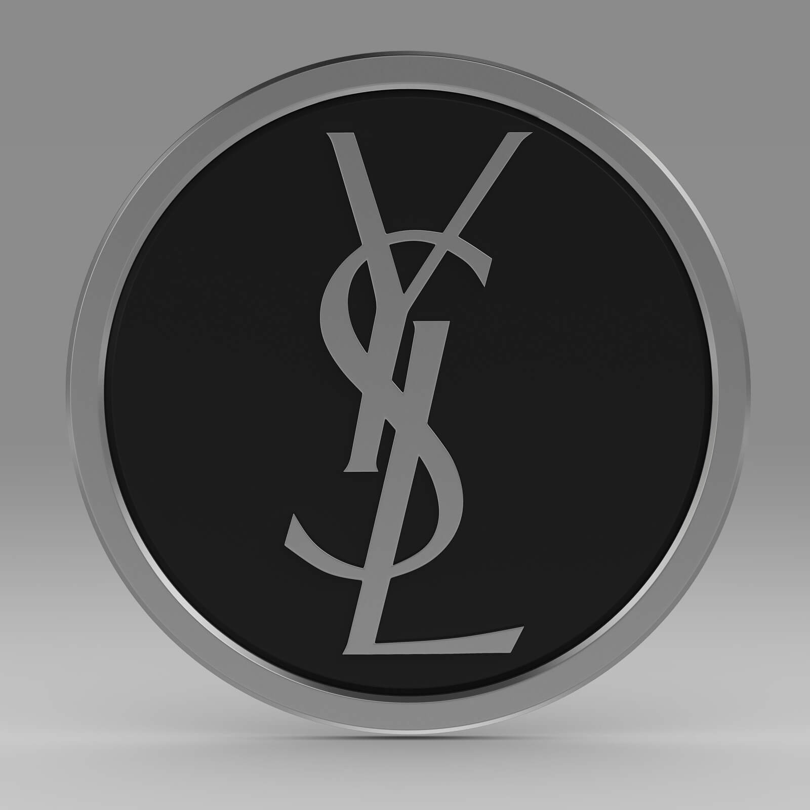 Saint Laurent Logo - YSL Logo - 3D Model by 3d_logoman