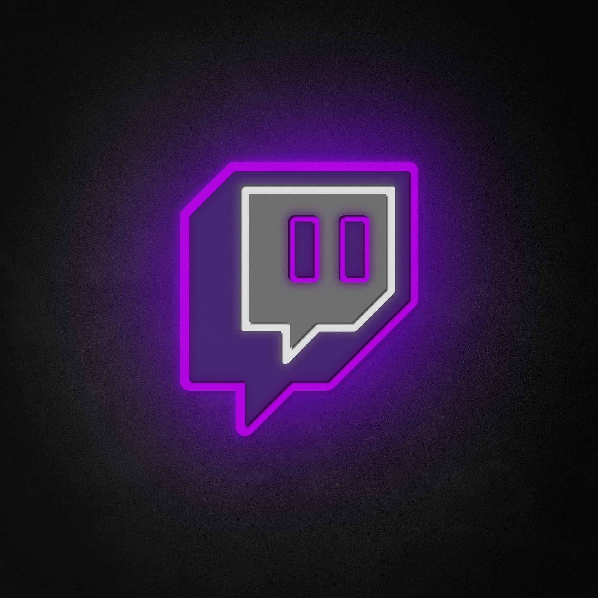 Twitch Logo - Twitch Logo Neon Like Sign, Twitch Neon Sign, Twitch LED Light –  HAPPYNEON.COM