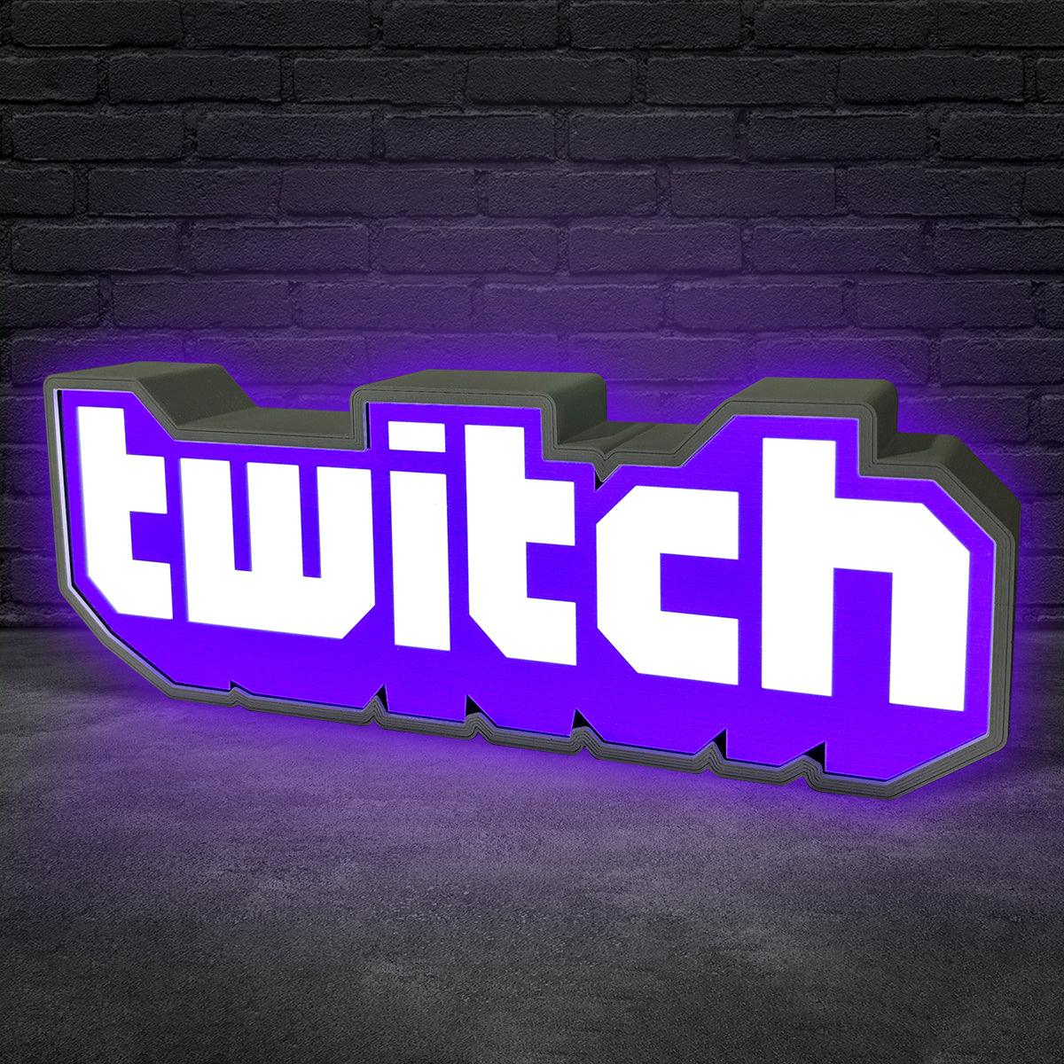 Twitch Logo - Twitch Logo LED Light Sign | Powered by USB and Fully Dimmable | Perfect  Decor For Gamers and Streamers | The Ultimate Gift for Twitch – FYLZGO
