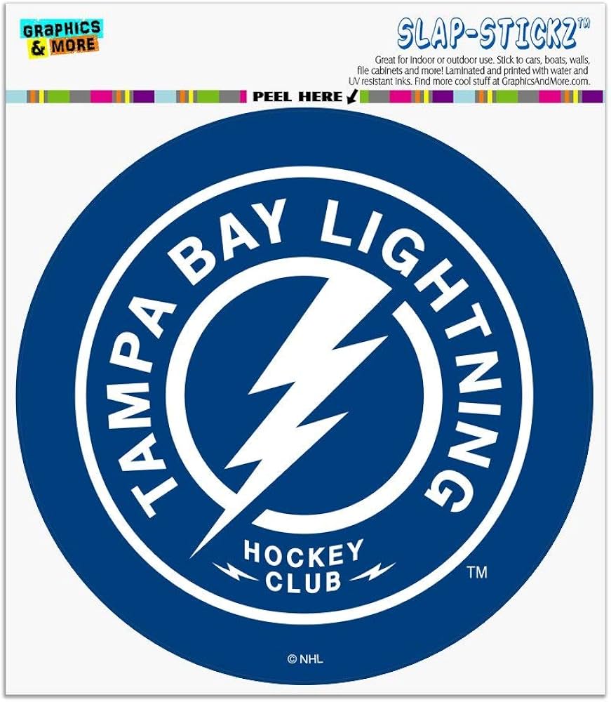 Tampa Bay Lightning Logo - Amazon.com: NHL Tampa Bay Lightning Logo Automotive Car Window Locker  Circle Bumper Sticker : Sports & Outdoors