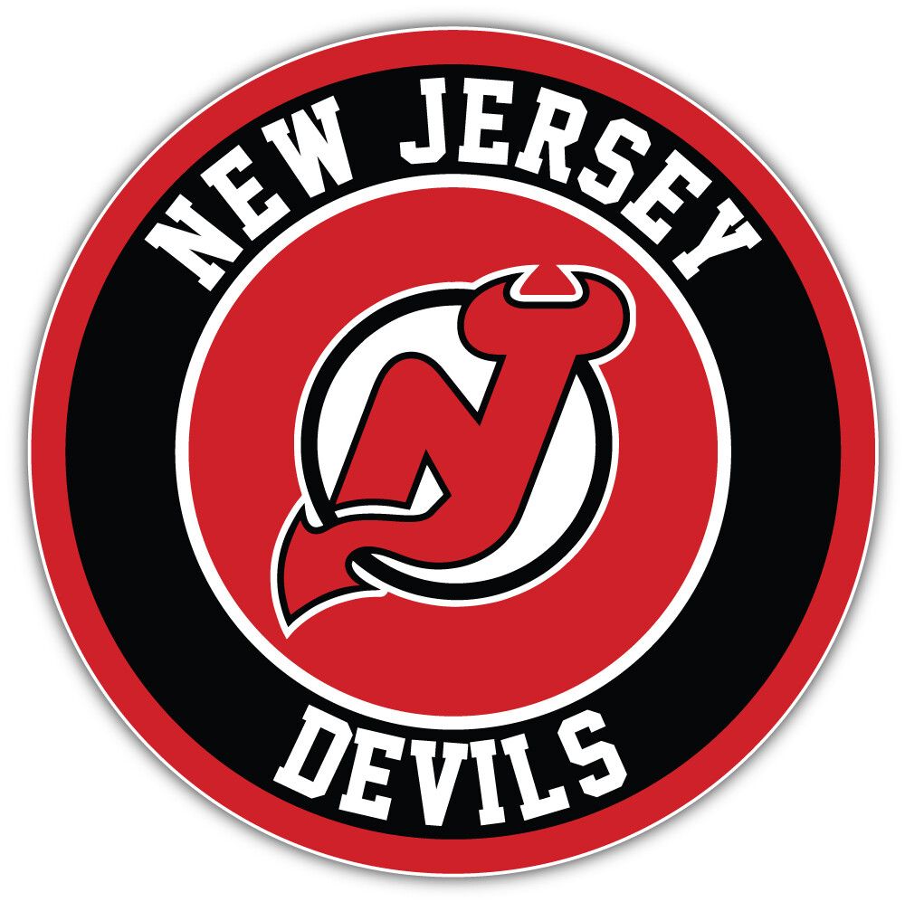 New Jersey Devils Logo - New Jersey Devils Logo NHL Sport Car Bumper Sticker Decal 