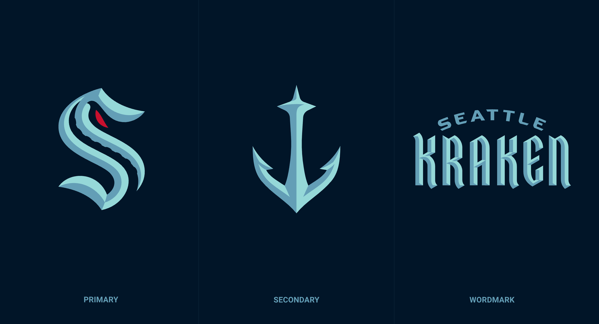 Seattle Kraken Logo - Seattle Kraken: NHL's 32nd franchise finally reveals its name and logos |  RMNB