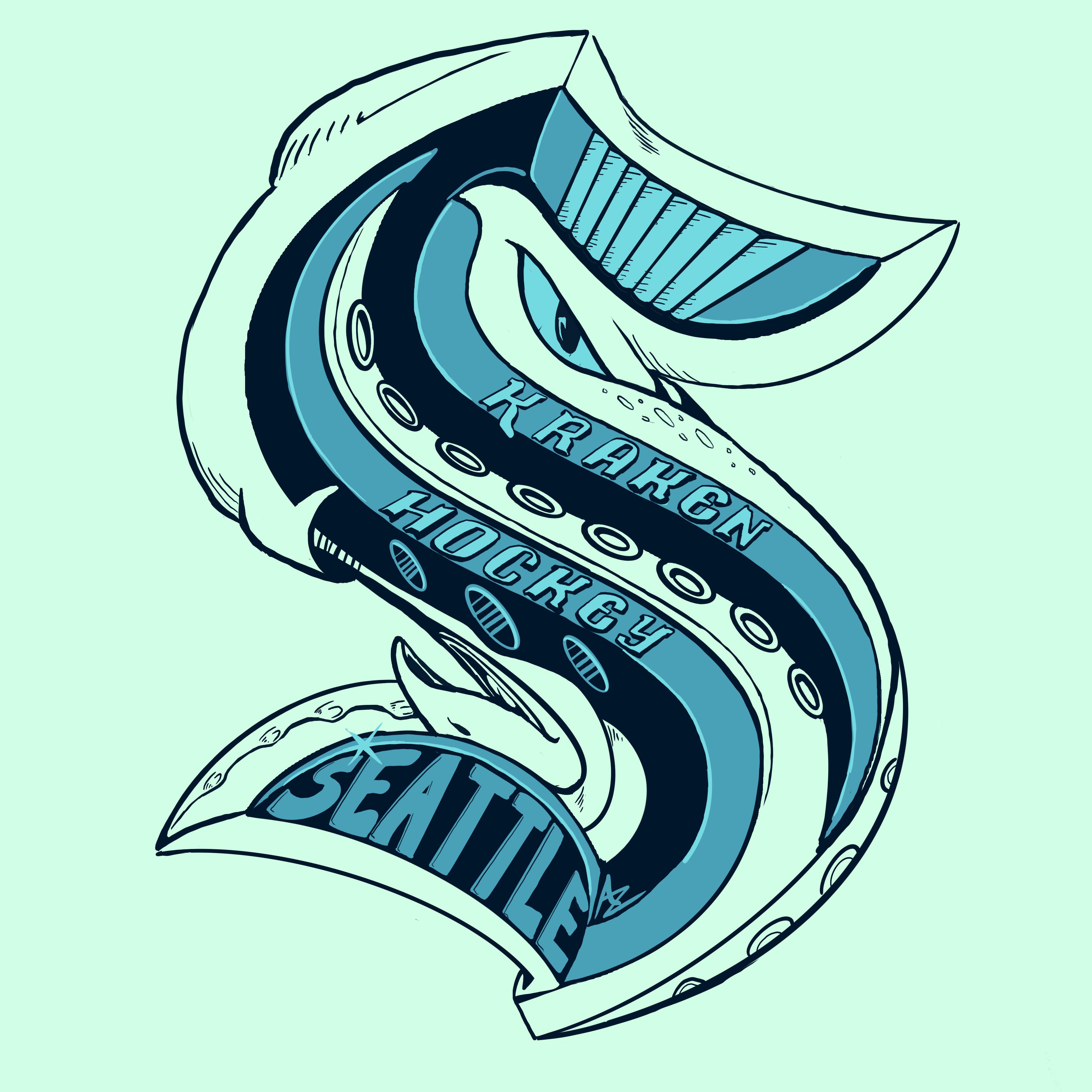 Seattle Kraken Logo - Logo Metamorphosis - Fan Art : r/SeattleKraken
