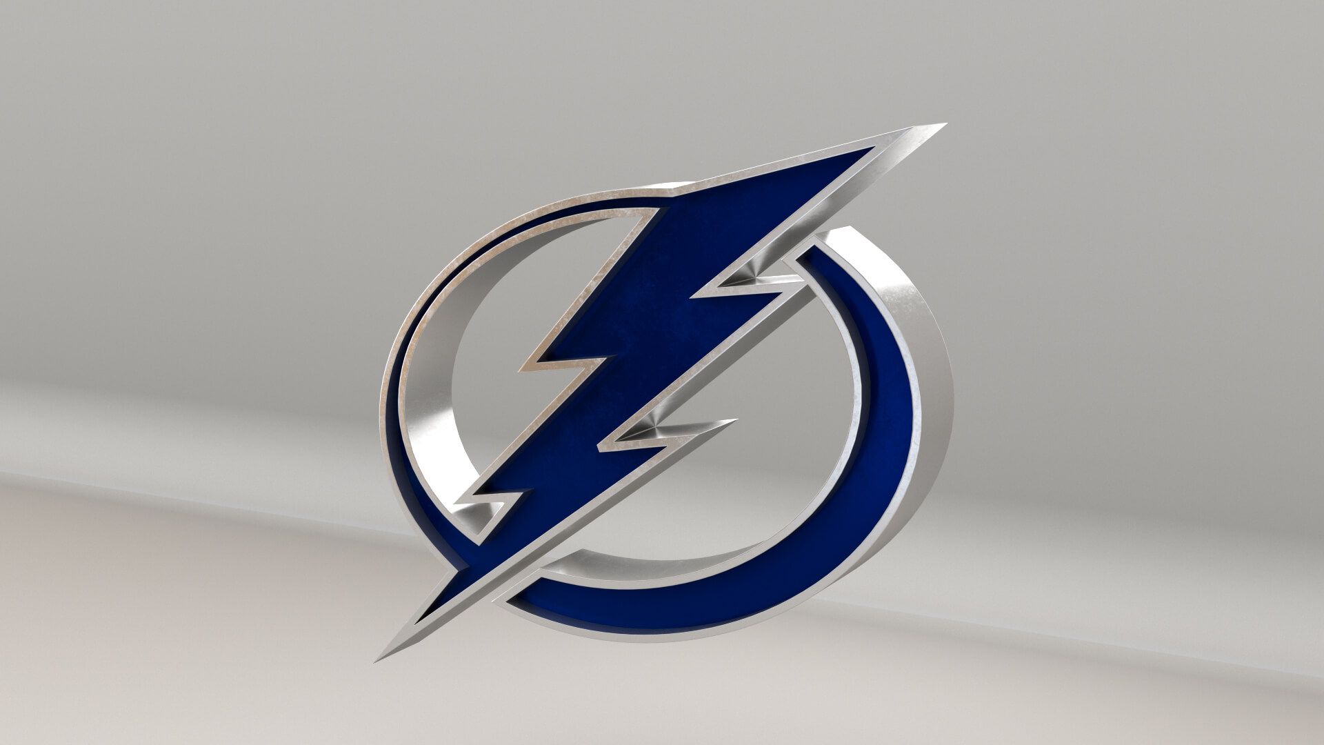 Tampa Bay Lightning Logo - NHL Tampa Bay Lightning Team Logo - 3D Model by guimart
