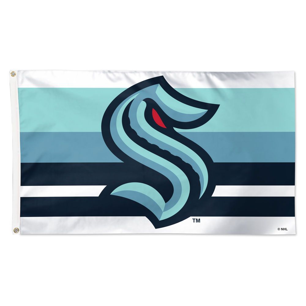 Seattle Kraken Logo - 3x5 Seattle Kraken NHL Polyester Team Flag | Flags A' Flying
