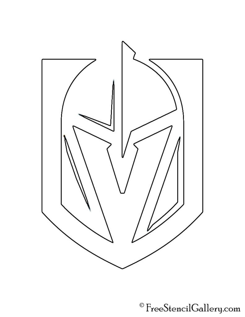 Vegas Golden Knights Logo - DIY VGK Logo Stencil
