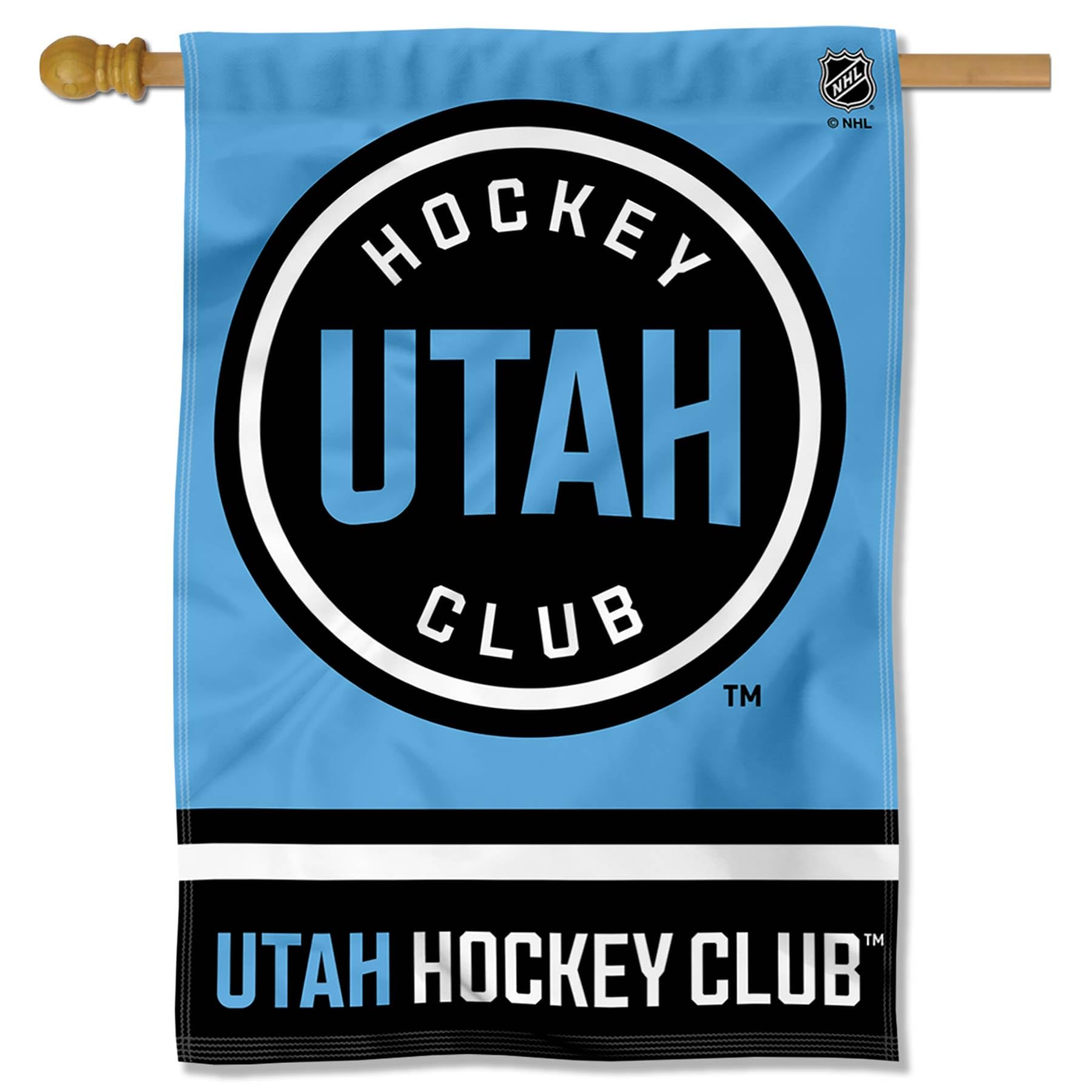 Utah Hockey Club Logo - Amazon.com : Utah Mammoth First Club Logo Banner Flag : Sports & Outdoors