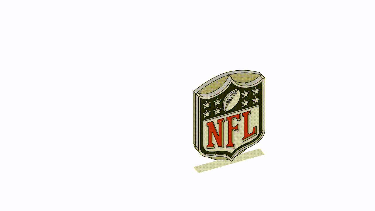NFL Logo - Multi Color NFL-logo by eMJay_3D | Download free STL model | Printables.com