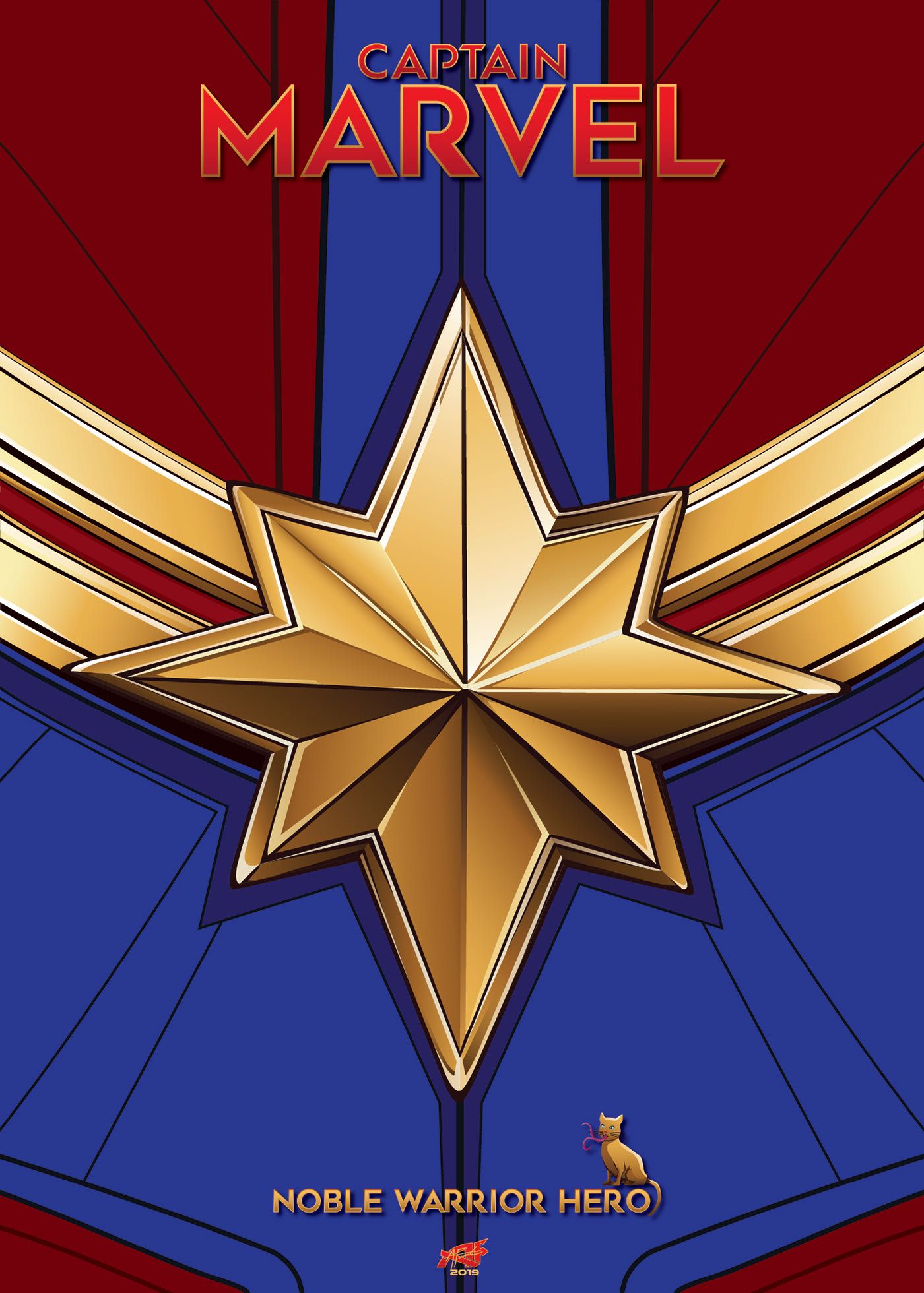 Captain Marvel Logo - Captain Marvel Logo Poster :: Behance