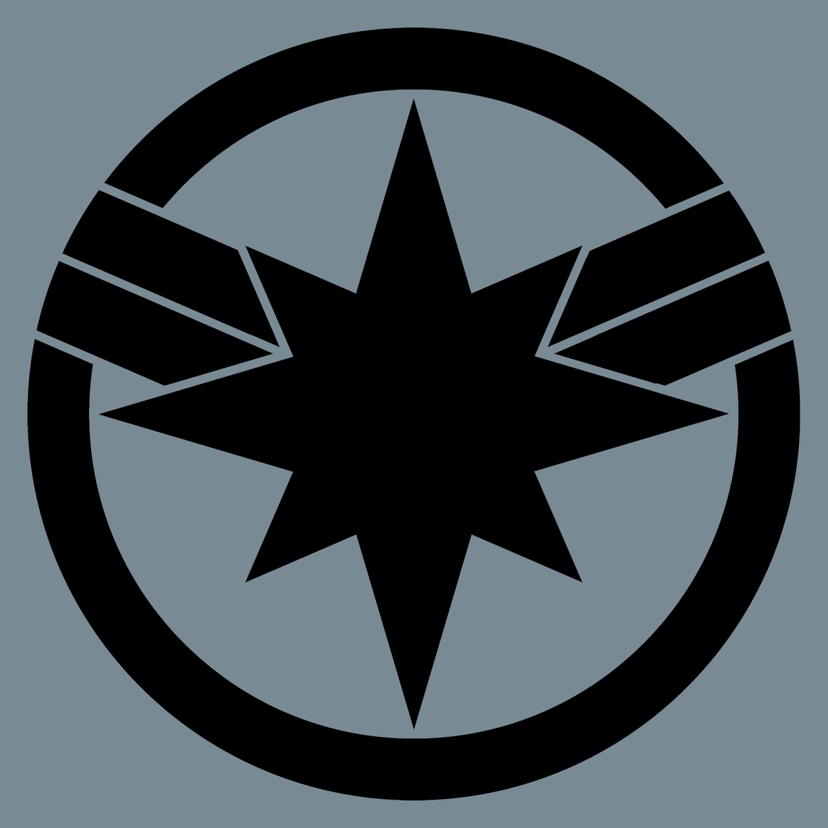 Captain Marvel Logo - Vinyl Sticker - Captain Marvel Logo (Marvel, Avengers)