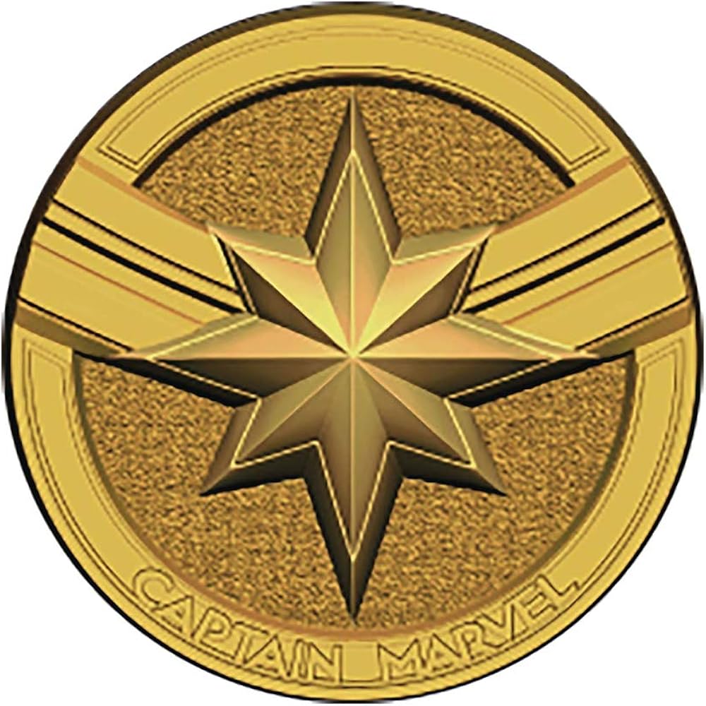 Captain Marvel Logo - Amazon.com: Marvel Captain Marvel Logo Pewter Lapel Pin : Clothing, Shoes &  Jewelry