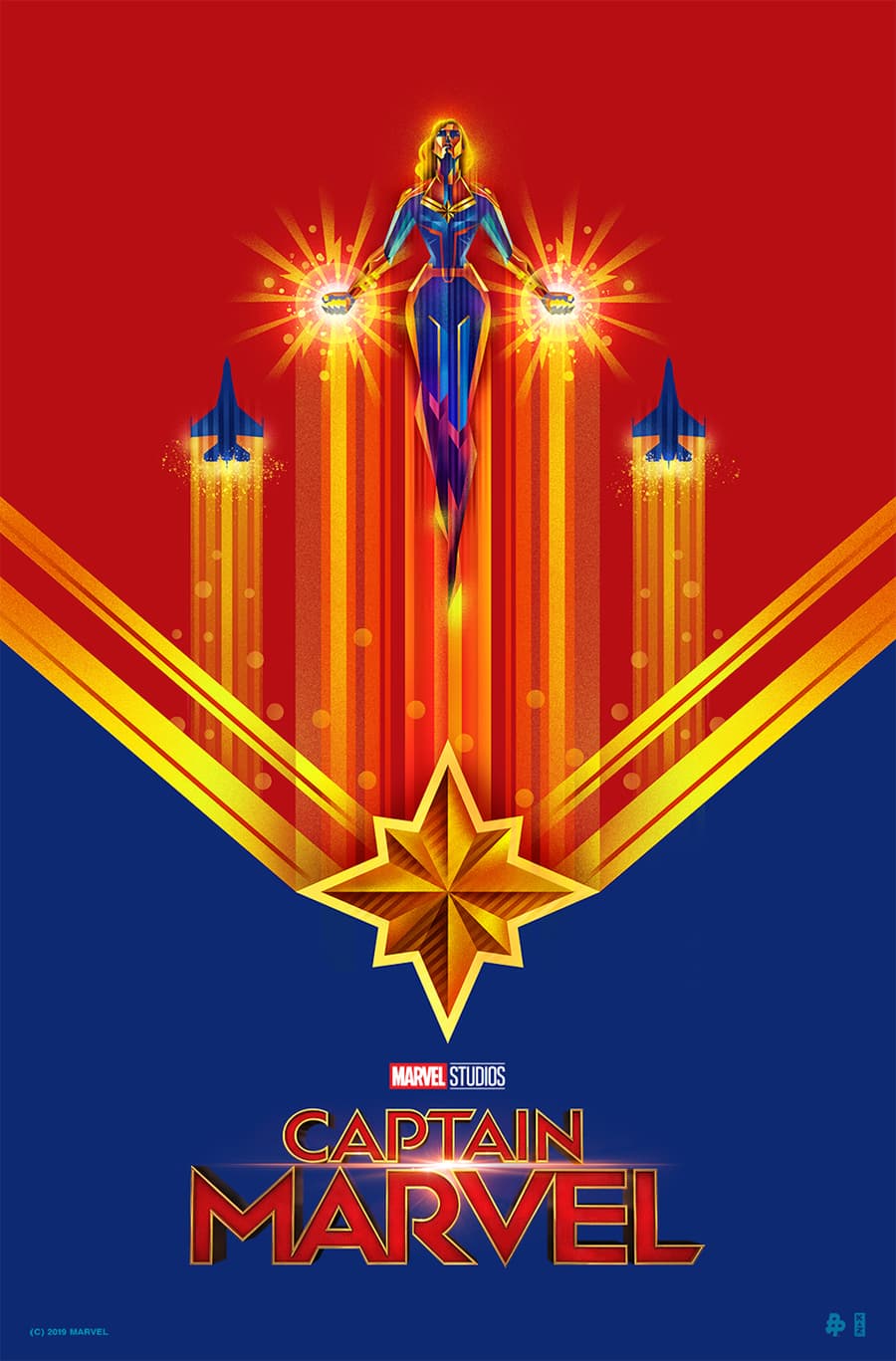Captain Marvel Logo - Gallery: Exclusive 'Captain Marvel'-Inspired Posters | Marvel