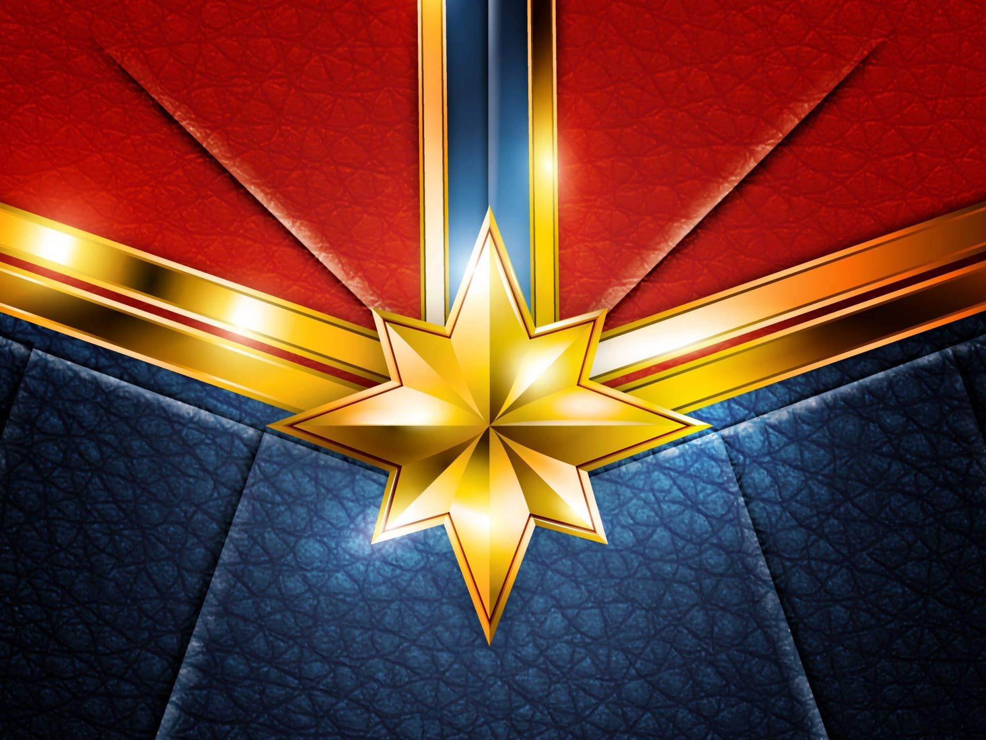 Captain Marvel Logo - Download Captain Marvel Computer Starforce Emblem Wallpaper | Wallpapers.com