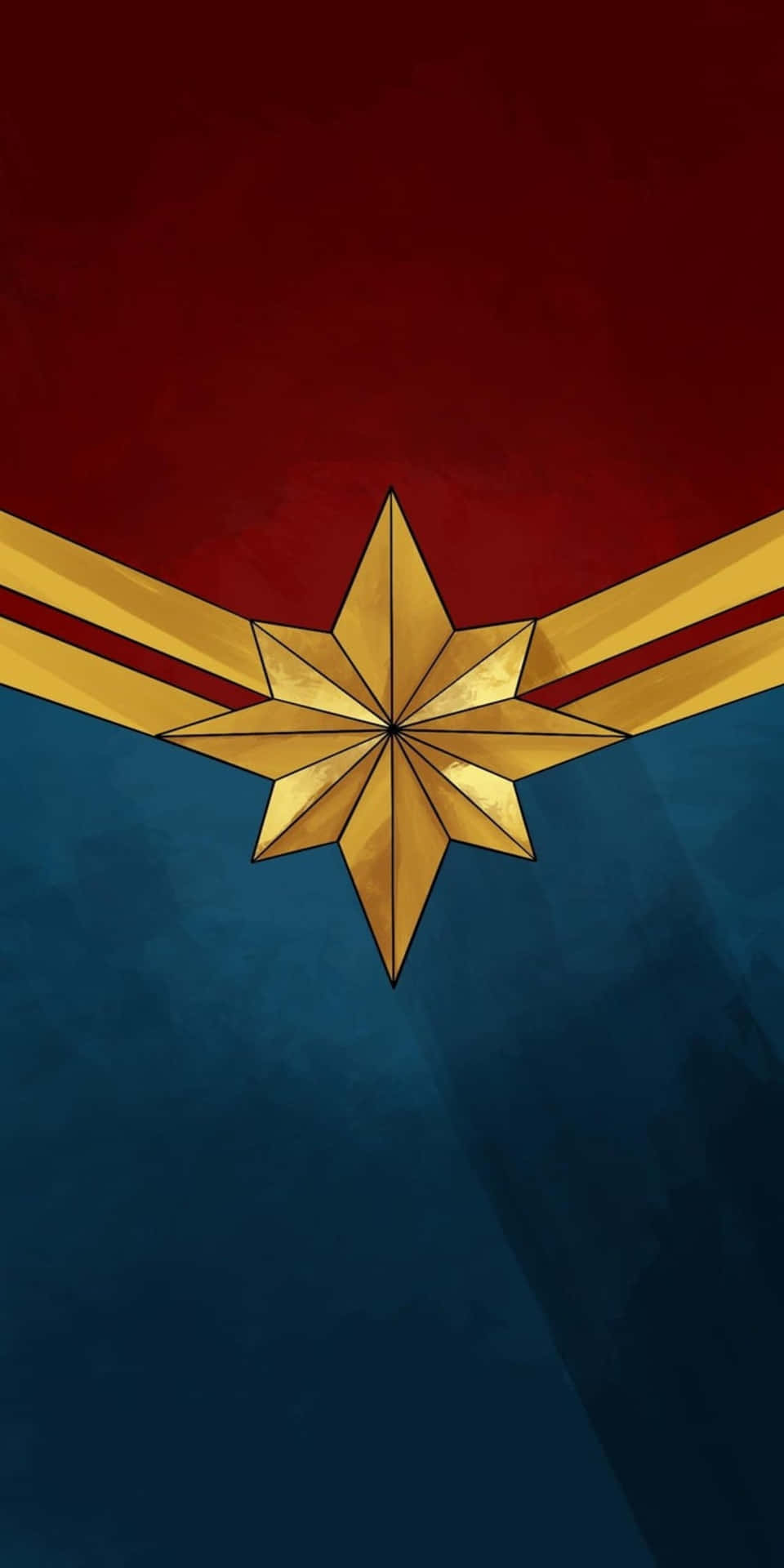 Captain Marvel Logo - Download Pixel 3 Captain Marvel Emblem Background | Wallpapers.com