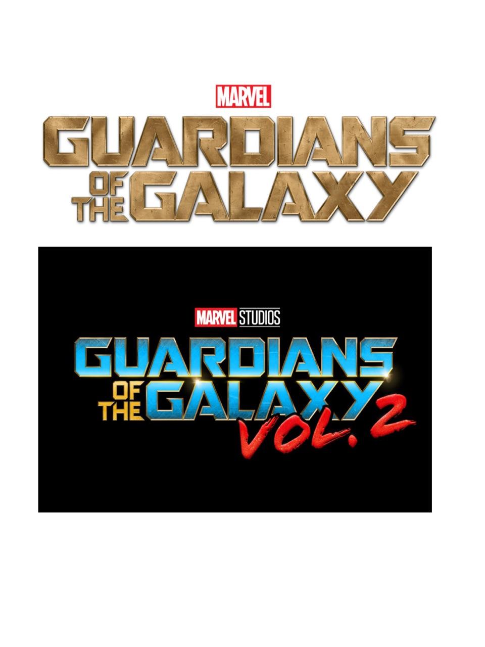 Guardians of the Galaxy Logo - I just noticed that each GOTG film logo, represents the colour scheme of  the character that makes the heroic play in it. GOTG 1 - groot. GOTG vol.2  - yondu : r/marvelstudios
