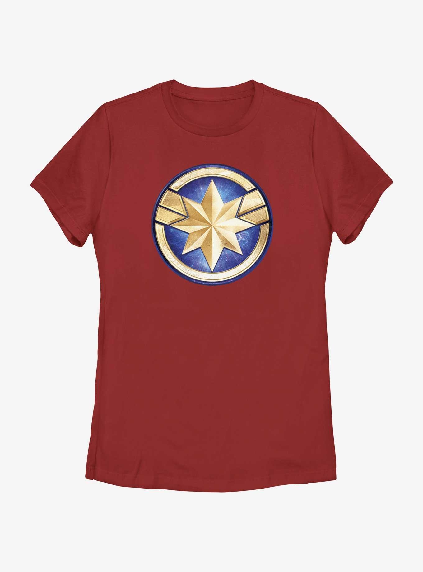 Captain Marvel Logo - Marvel The Marvels Captain Marvel Logo Womens T-Shirt
