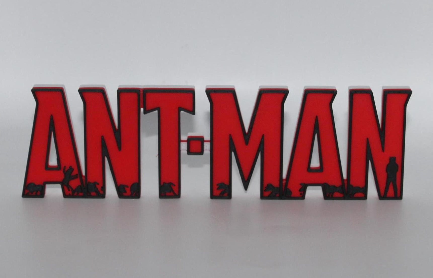 Ant-Man Logo - Ant-Man 3D printed Logo Sign Wall Desk Shelf Art – WindyCity3D