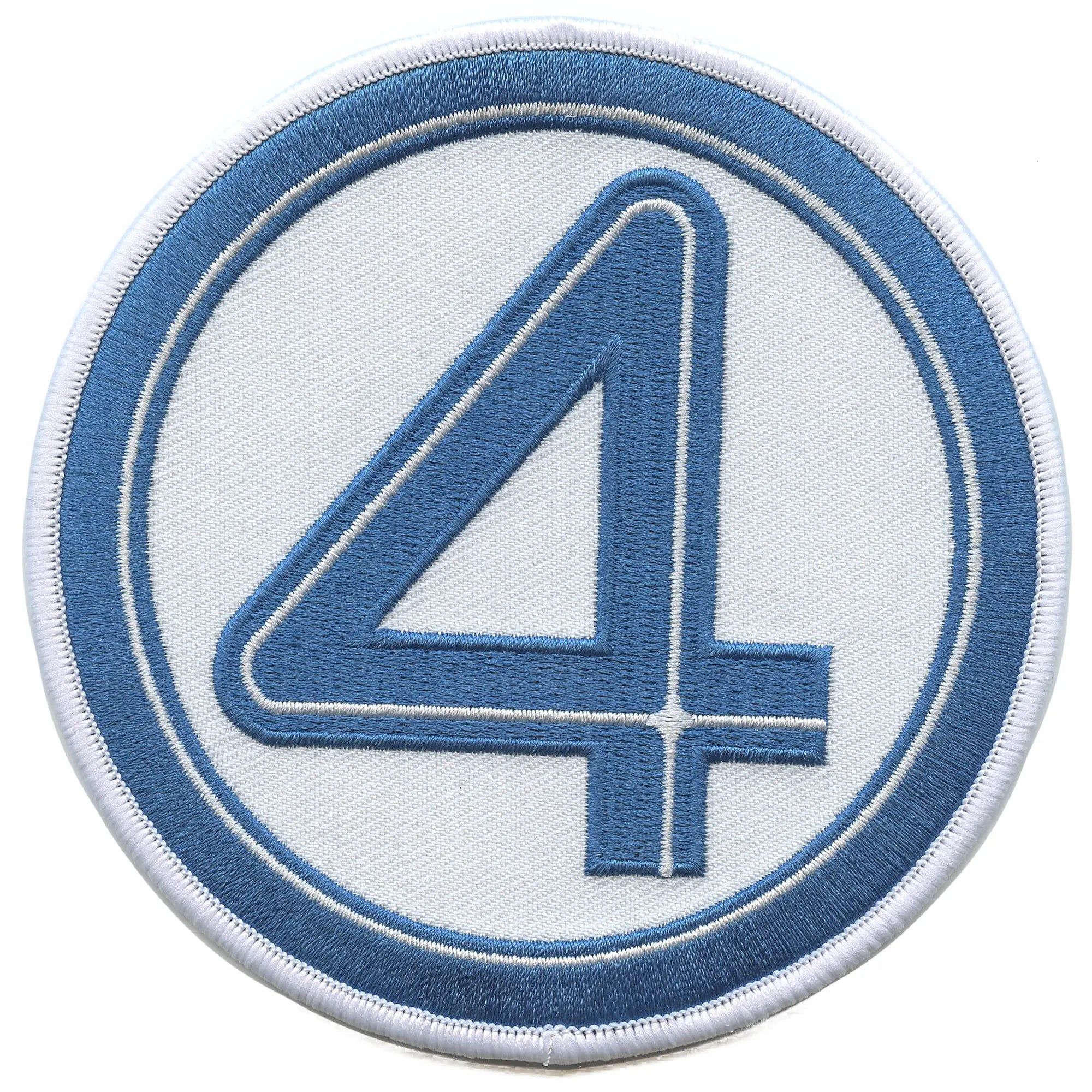 Fantastic Four Logo - Marvel Fantastic Four Patch First Steps Logo 4 Embroidered Iron on
