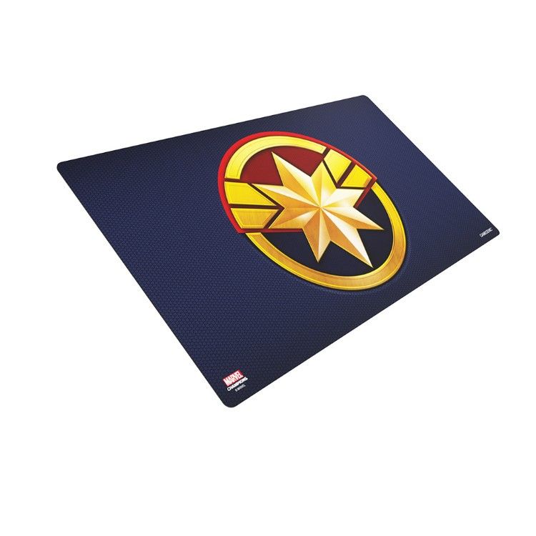 Captain Marvel Logo - Gamegenic Playmat: Marvel Champions - Captain Marvel - Game Nerdz