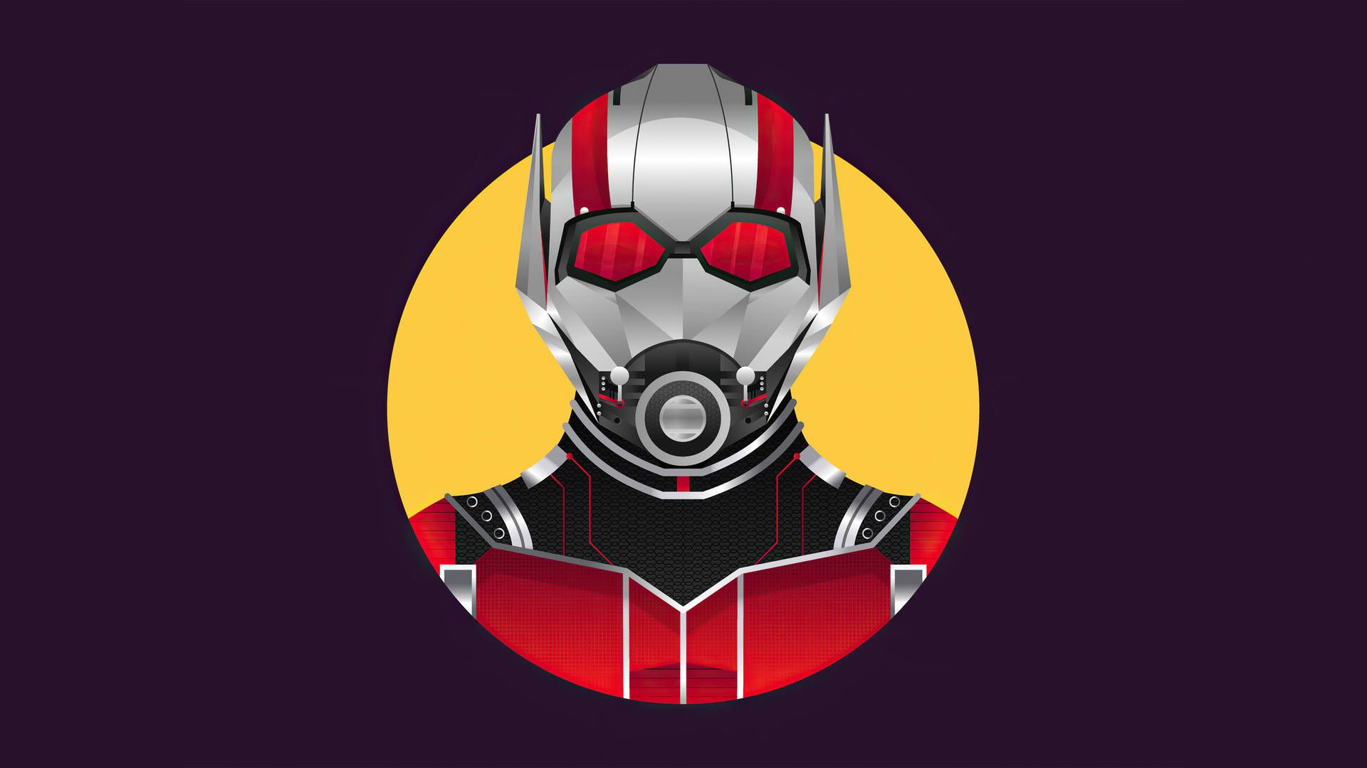 Ant-Man Logo - Download Ant Man Superhero In Circle Wallpaper | Wallpapers.com