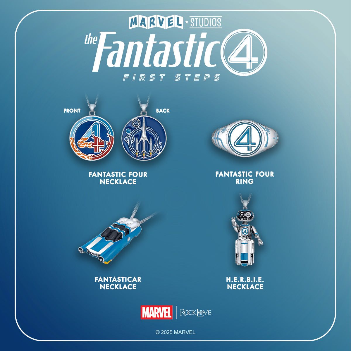 Fantastic Four Logo - Marvel | RockLove Marvel Studios' Fantastic Four Collection - RockLove  Jewelry