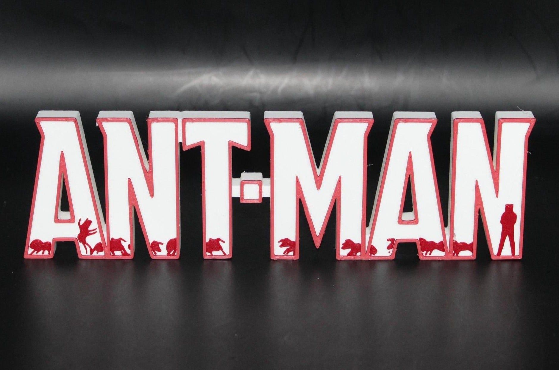 Ant-Man Logo - Ant-Man 3D printed Logo Sign Wall Desk Shelf Art – WindyCity3D