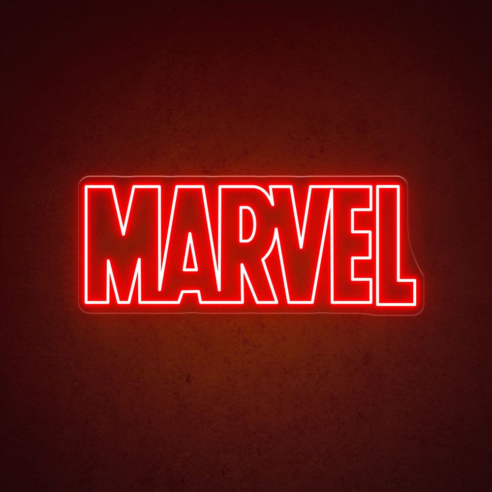 Marvel Logo - Marvel Logo | Dual-Line Home Decor Neon Sign | HDJSign 32in / Green