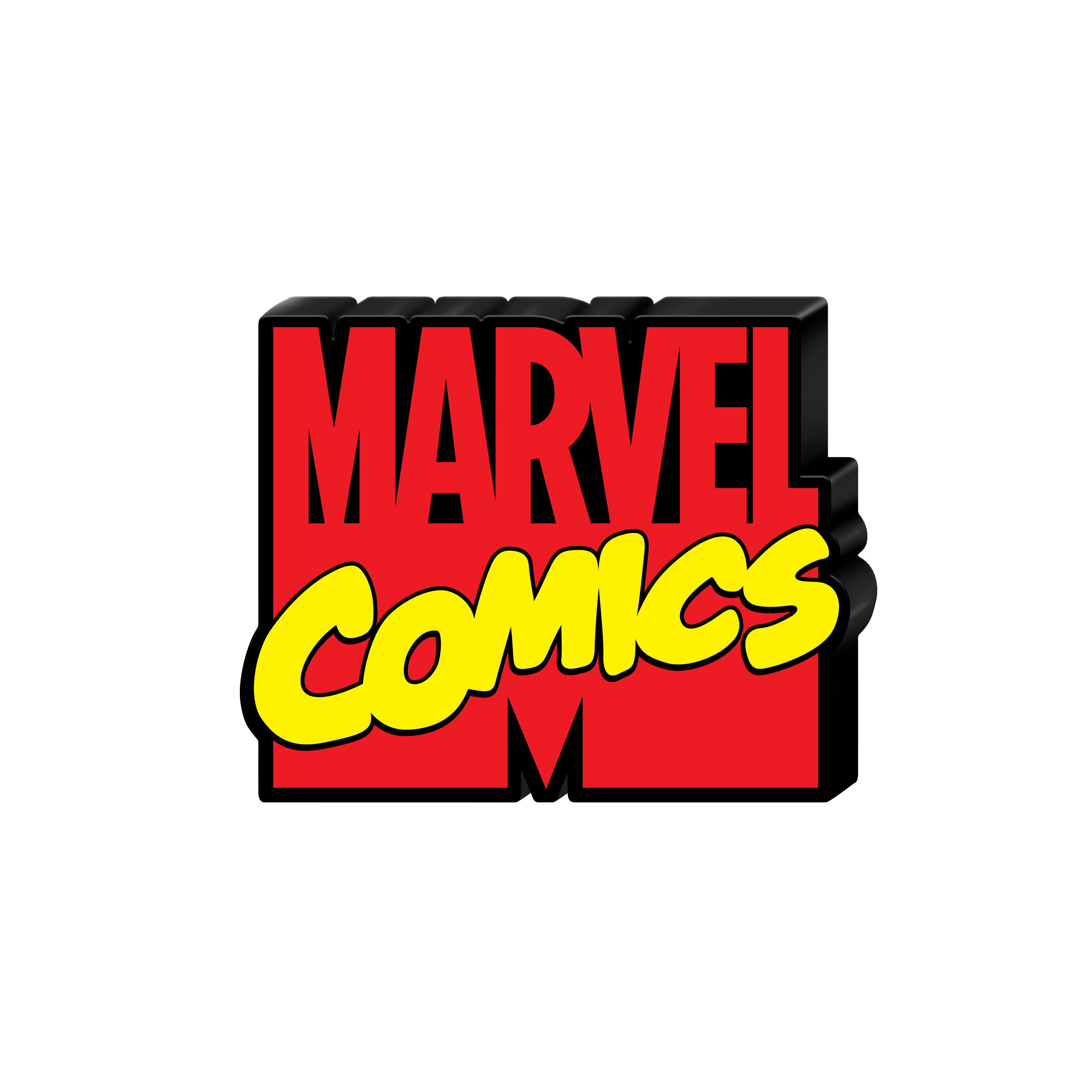 Marvel Logo - Marvel Comics Block Logo Large Die Cut MDF Box Wall Sign | GameStop