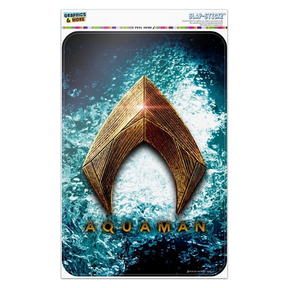 Aquaman Logo - Justice League Movie Aquaman Logo Home Business Office Sign - Walmart.com