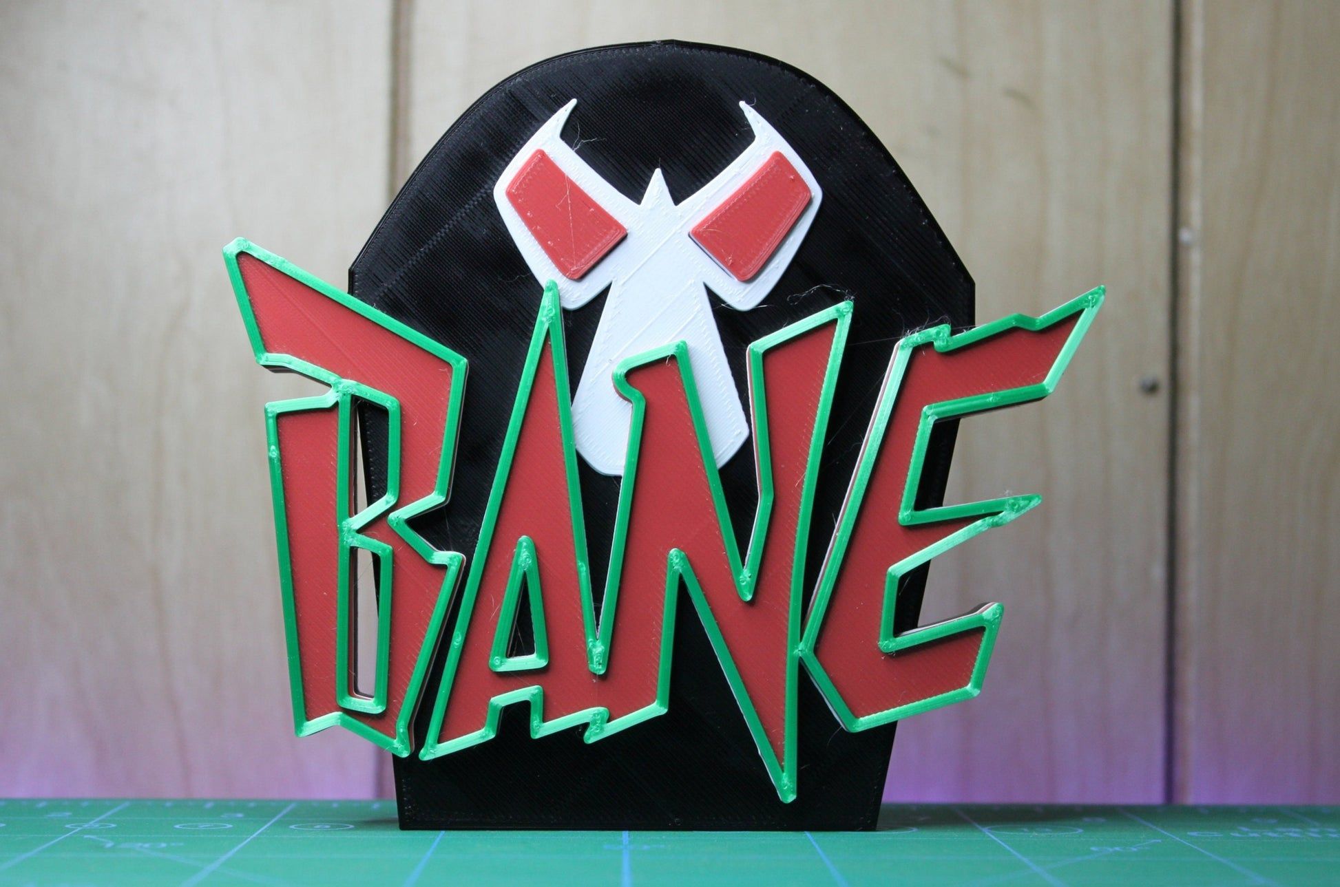 Bane Logo - Bane 3D printed Logo Sign Wall Desk Shelf Art – WindyCity3D
