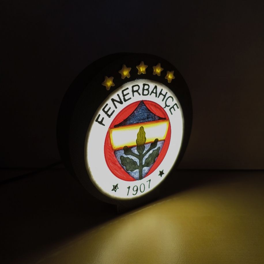 Fenerbahçe Logo - Fenerbahçe Işıklı Dekoratif Logo | Compact 3D