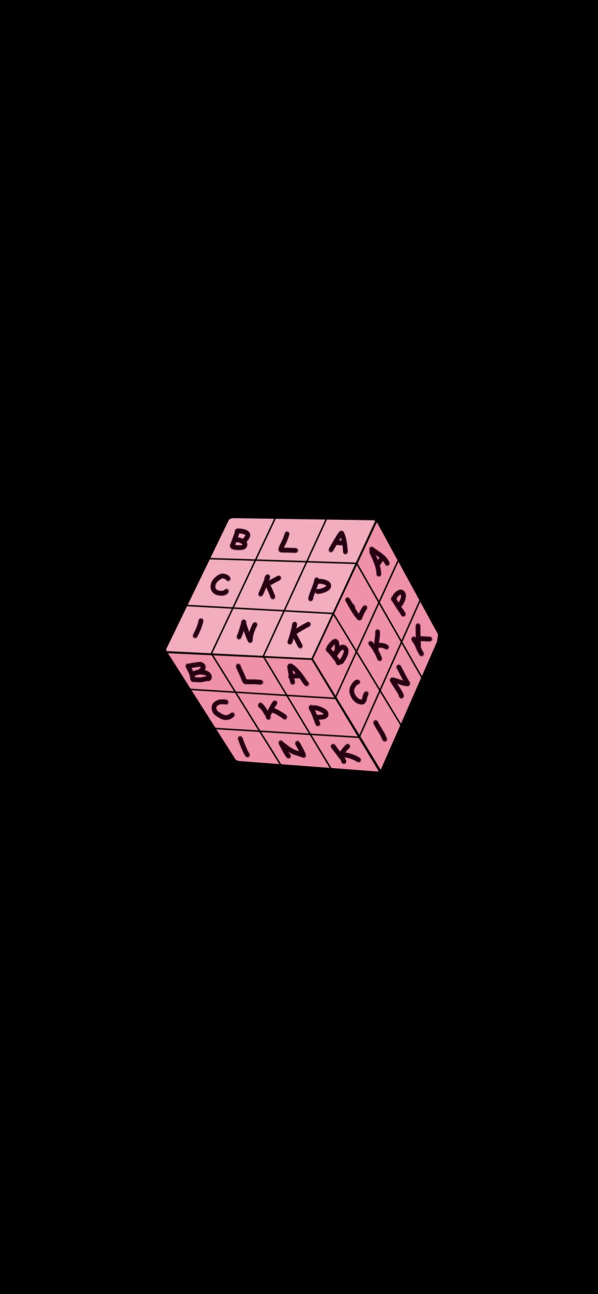BLACKPINK Logo - Blackpink Cube Black Wallpapers - K-Pop Minimalist HD Wallpapers